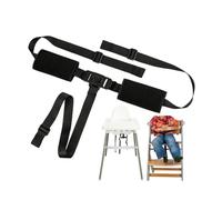 Ceinture de sécurité pour chaise haute avec coussins de ceinture, 1 Set, compatible avec IKEA ANTILOP et IKEA LANGUR, système de ceinture 3 points chaise haute pour enfant