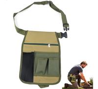Ceinture Porte Outil,Sacoche a Outil Compacte avec 5 Poches,Multifonctionnelle Ceinture Chantier Amovible et Réglable pour Électriciens,Menuisiers et Ouvriers Bâtiment