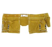 Ceinture porte-outils en cuir avec poches, système de fermeture rapide, pour le travail du bois