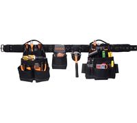 Ceinture porte-outils VEVOR, 18 poches, ceinture professionnelle pour bricoleurs, porte-marteau, porte-outils, ceinture de travail pour électriciens, menuisiers & ouvriers du bâtiment, organisateur de