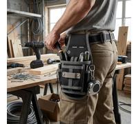 Ceinture réglable pour outils de taille, étanche, multi-poches pour | Composite EVA résistant à l'usure, rangement multi-compartiments, étanchéité facile à régler, pour travaux électriques