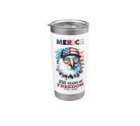 Célébrez le 250e anniversaire des États-Unis graphique pour le 4 juillet Gobelet isotherme en acier inoxydable double paroi