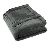CelinaTex Couverture Douillette Moelleuse 150 x 200 cm Gris Couverture canapé Chaud Couverture Salon Douce Microfibre Polaire Oeko-TEX Montreal