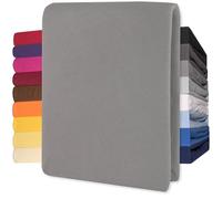 CelinaTex Lucina Drap-Housse Coton 140x200-160x200 cm Gris foncé