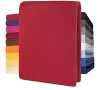CelinaTex Lucina Drap-Housse Coton 200x200-200x220 cm Rouge Rubis
