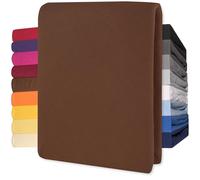 CelinaTex Lucina Drap-Housse surmatelas Housse lit sommier tapissier Coton 140x200-160x200 cm Brun Chocolat