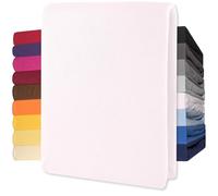 CelinaTex Lucina Drap-Housse surmatelas Housse lit sommier tapissier Coton 180x200-200x200 cm Blanc Neige