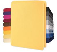 CelinaTex Lucina Drap-Housse surmatelas Housse lit sommier tapissier Coton 180x200-200x200 cm Jaune crème