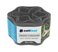 Cellfast Bordure de pelouse ondulée - en Plastique Graphite - 10 cm x 9 m