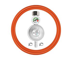 Cellfast Détendeur de gaz Réducteur de gaz avec manomètre, Tuyau 2 x Bande KIT