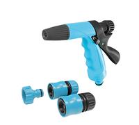 Cellfast Ensemble de Bricolage avec Pistolet pulvérisateur Basic 1/2"-5/8 "de Grande rgonomique, Multifonctionnel avec réglage progressif du Jet d'eau, 50-530
