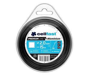 Cellfast Fil De Coupe Fil De Débroussailleuse Renforcé Acier Trempé Et Résistant Premium Carré 2,0 mm 15 m