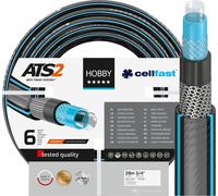 Cellfast HOBBY ATS2™ Tuyau d'arrosage 6 couches double tresse croisée et tricotée résistant aux rayons UV et au dépôt d'algues3/4" 20 m