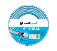 Cellfast IDEAL Tuyau D'arrosage, Durable, Flexible, 4 Couches, Durable Tresse Croix, Résistant aux UV et aux algues, Technologie REACH, 27 Bar, -20/+60°С Temp. 1/2", 20m