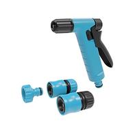 Cellfast Pistolet d'Arrosage Set Arroseur De Jardin pour Pelouse Fleurs Plantes Raccord Rapide Connexion Basic 1/2"-5/8"