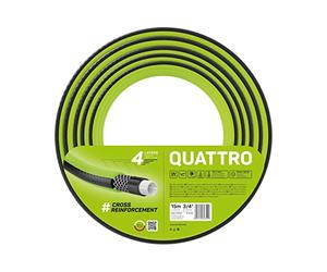 Cellfast QUATRO Tuyau d'arrosage résistant léger à 4 couches, résistant aux UV, tuyau en fil, tresse croisée, 20 bar, 3/4" 15 m, 10-074