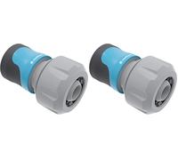 Cellfast Raccord Rapide SAFETOUCH cellPRO™ 3/4", Plastique PC/ABS, 3 Colliers de Serrage, 50-637 (Lot de 2)