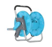cellfast Support de Tuyau ALUPLUS, Enrouleur de Tuyau, Transport et Stockage faciles, Résistant à la Corrosion, Empêche Le Tuyau de Se tordre, 1/2", 45m, 55-150" bleu