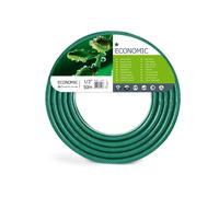 Cellfast Tuyau d'arrosage Economic, Flexible, 3 Couches, Polyester tressé en Croix, résistant aux UV, 1/2",50m,10-003, Vert