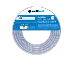 Cellfast Tuyau Technique Non Armé - Multifonctionnel - Transmission de Produits de Protection des Végétaux et des Liquides Alimentaires - PVC - 8 x 1 mm - Longueur 25 m