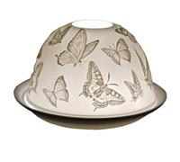 Cello Photophore Porcelaine Dôme - Papillons, Cadeau Femme