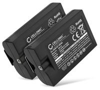 CELLONIC 2x Batterie pour Domotique / Smart Home Compatible avec Ring Intercom, Stick Up Cam Battery, Spotlight Cam, 8AB1S7-0EN0 - (6400mAh, 3.65V)