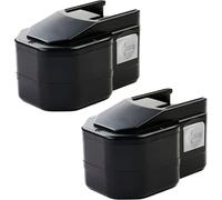 CELLONIC 2x Batterie pour Outil Compatible avec AEG BDSE 14 T Super Torque, SB2E 14.4 T Super Torque, BS 14 X, 48-11-1000 - (3000mAh, 14.4V)