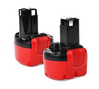 CELLONIC 2X Batterie pour Outil Compatible avec Bosch PSR 960, Angle Exact 15, Angle Exact 6, 2607335461 - (3000mAh, 9.6V)