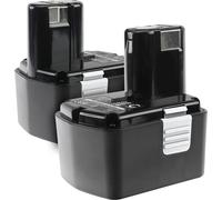 CELLONIC 2x Batterie pour Outil Compatible avec Hitachi DS 14DVF3, WR 14DL, DS 14DMR, 324367 - (3300mAh, 14.4V)