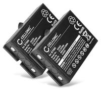 CELLONIC 2x Batterie pour Télécommande Compatible avec Ikusi TM70, ATEX transmitters, RAD-TF transmitters, BT06K - (600mAh , 4.8V)
