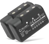 CELLONIC 2x Batterie pour télécommande compatible avec IMET BE5000, I060-AS037, M550S Wave L, Wave S - (2000mAh, 2.4V)