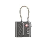 Cellularline Tracy Lock - Cadenas avec localisateur intégré - avec Suivi Apple Find My, Compatible Uniquement avec Les appareils Apple - Certifié TSA - Recharge Rapide USB-C - Noir