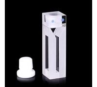 Cellule de cuvette de fluorescence à micro quartz avec bouchon - Capacité de 700 ul for des tests précis