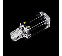 Cellule de cuvette en quartz avec bouchon à vis - Longueur du trajet 10 mm, volume 350 µL/400 µL/600 µL, taille de fente 1/2/3 mm((03)600ul slit 3mm)