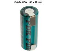 Cellules ni-mH fDK hR - 4 a/v/1,2 5AU 2150mAh z et pôle positif plat industriezelle-batterie haut de gamme avec cosses à souder en forme de u