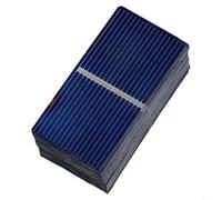 Cellules Photovoltaïques 100pcs 0.5V pour DIY Bricolage | Silicium polycristallin, 0.5V 400mA, 52x26mm, pour idéal bricolage, modèles réduits, haute efficacité