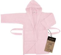 Celodoro Peignoir de bain enfant avec capuche Coton - Rose 158-164