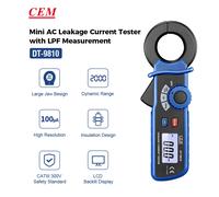 CEM DT-9810 Mini testeur de courant de fuite AC à pince