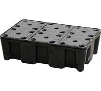 CEMO bac de rétention PE 25 HD avec grille PE