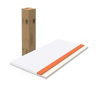 Cenbunsh Matelas Confort 120 x 200 cm H3 mi-Ferme - Matelas et surmatelas en Mousse QX de 5 cm d'épaisseur, Housse Amovible et Lavable, certifié Oeko-TEX Standard 100, Blanc