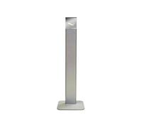 Cendrier à colonne pour extérieur italien - ALUBOX - Gris argent - Aluminium et acier inoxydable