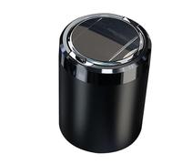 Cendrier à LED avec doublure en métal amovible, design rond compact pour console de voiture, table et salon Cendrier de voiture avec couvercle de table LED doublure amovible rond compact de