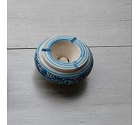 Cendrier anti fumée Marocain turquoise - Moyen modèle
