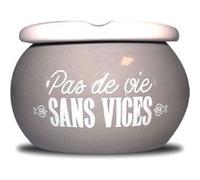Cendrier anti-odeur Pas de Vie sans Vices GRIS G