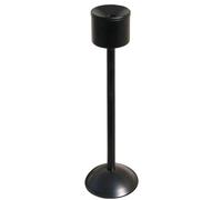 Cendrier autoextinguible sur poteau, intérieur, noir, diamètre 15 cm, hauteur 60 cm