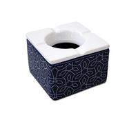 Cendrier bleu foncé type marocain en céramique BLEU G