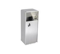 Cendrier commercial en acier inoxydable, poubelle de recyclage verticale