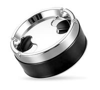 Cendrier de voiture en acier inoxydable coupe-vent pour voiture, cendrier portable avec couvercle rotatif anti-odeurs, cendrier sans fumée pour extérieur et intérieur, cendrier portable pour voiture