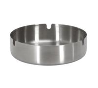 Cendrier Design Rond Métal 12cm Argent