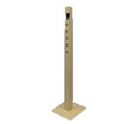Cendrier D'extérieur Professionnel Avec Couvercle, Cendrier Mural En Acier Inoxydable, Collecteur De Mégots Vertical Pour Terrasses, Restaurants Et Espaces Publics(Gold)
